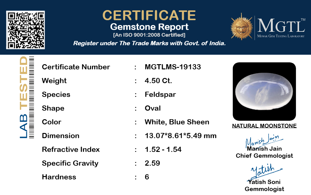 Ceylon Moonstone - 4.50 Carat Limited Quality MS-19133