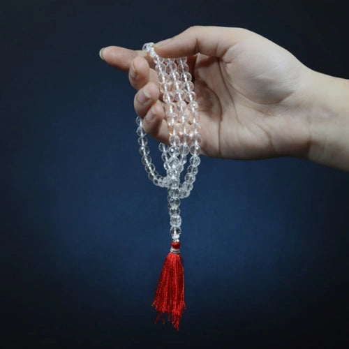 Original Sphatik Jaap Mala (Quartz - 8.00 MM)