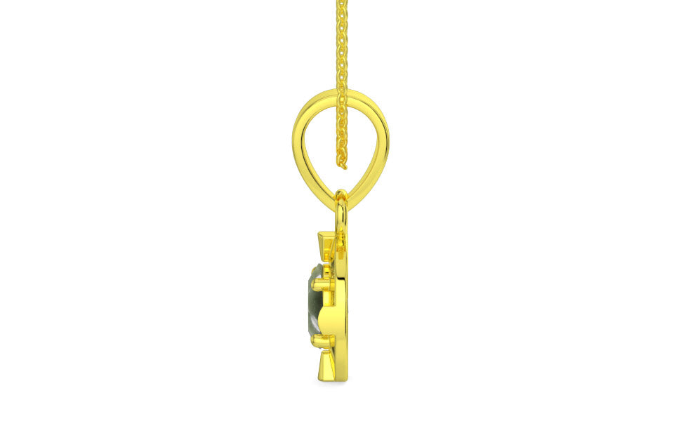 Panchdhatu Cat's Eye Pendant Fine Quality (P11)