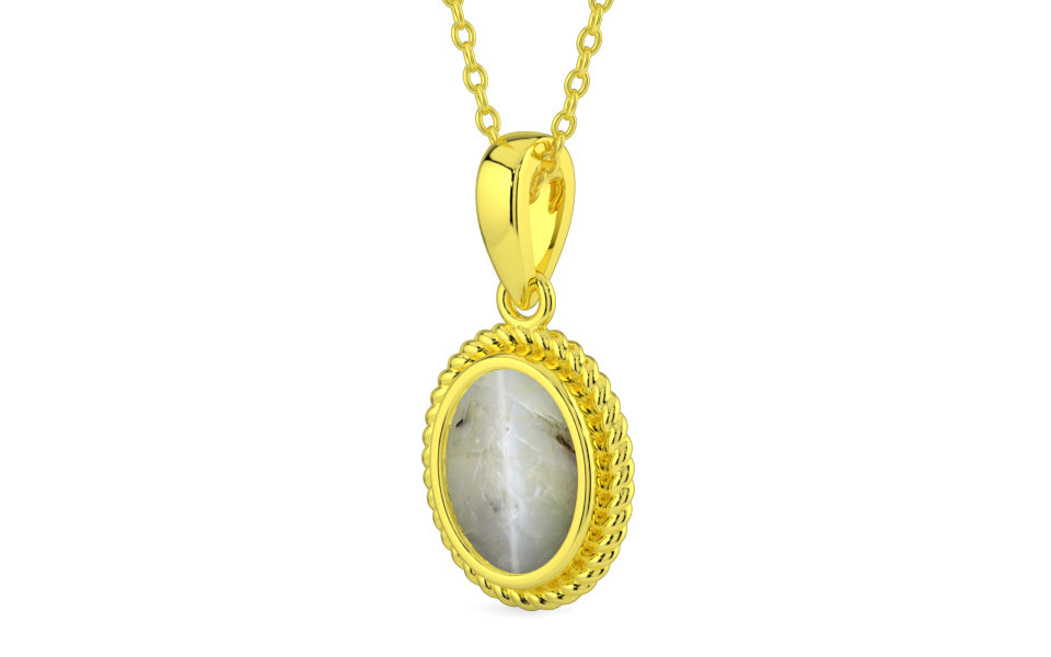 Panchdhatu Cat's Eye Pendant Prime Quality (P7)
