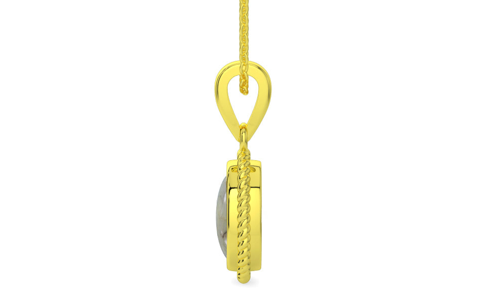 Panchdhatu Cat's Eye Pendant Prime Quality (P7)