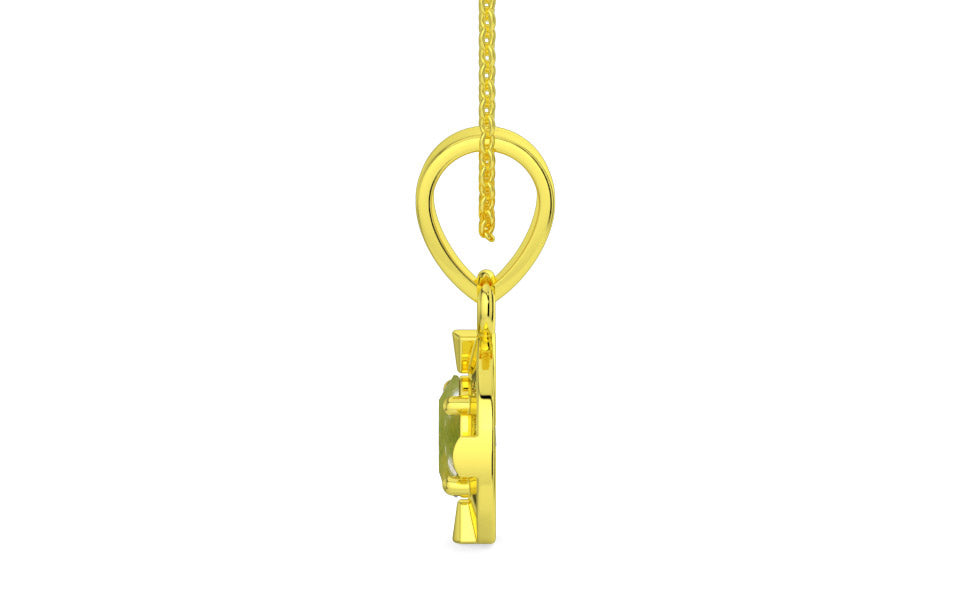 Panchdhatu Cat's Eye Pendant Rare Quality (P11)