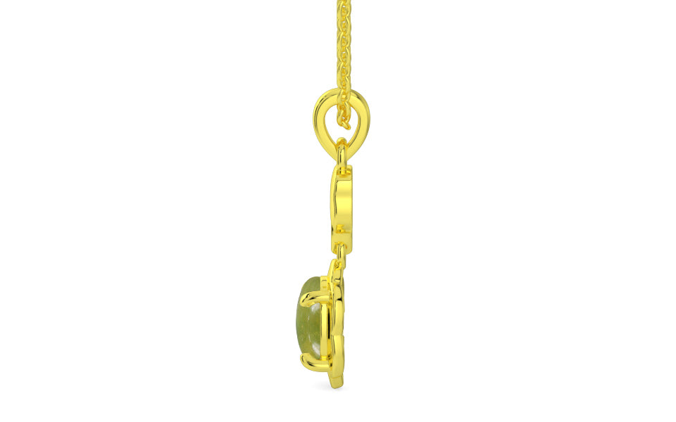 Panchdhatu Cat's Eye Pendant Rare Quality (P6)
