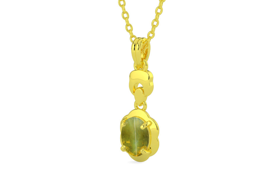 Panchdhatu Cat's Eye Pendant Rare Quality (P6)