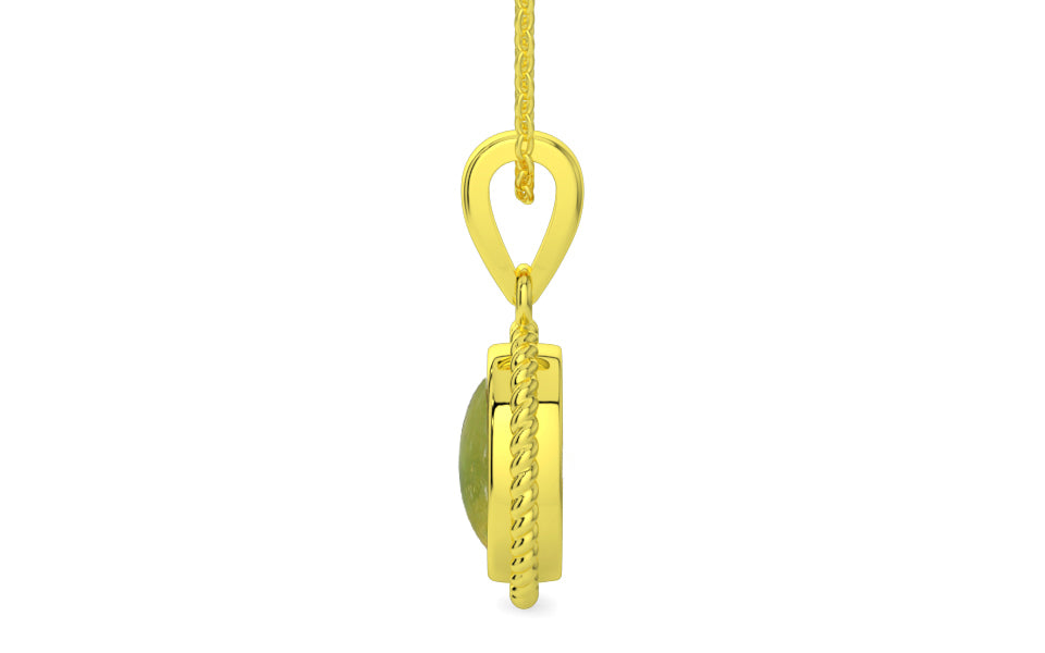 Panchdhatu Cat's Eye Pendant Rare Quality (P7)