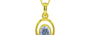 Panchdhatu Ceylon Blue Sapphire Pendant Fine Quality (P12)