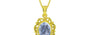 Panchdhatu Ceylon Blue Sapphire Pendant Fine Quality (P5)