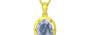 Panchdhatu Ceylon Blue Sapphire Pendant Fine Quality (P8)
