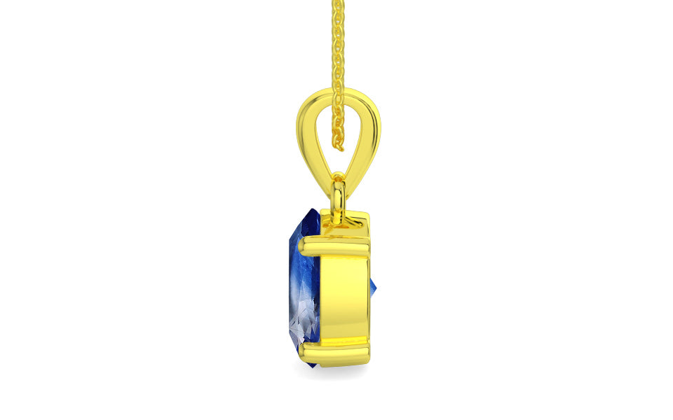 Panchdhatu Ceylon Blue Sapphire Pendant Limited Quality (P10)