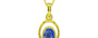 Panchdhatu Ceylon Blue Sapphire Pendant Limited Quality (P12)