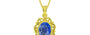 Panchdhatu Ceylon Blue Sapphire Pendant Limited Quality (P5)
