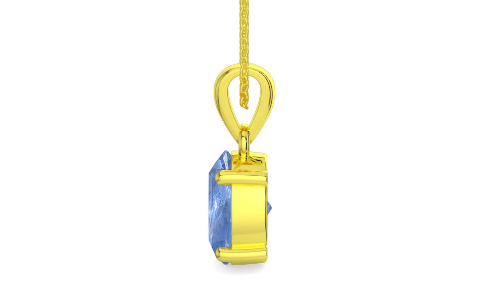 Panchdhatu Ceylon Blue Sapphire Pendant Prime Quality (P10)