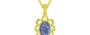 Panchdhatu Ceylon Blue Sapphire Pendant Prime Quality (P3)