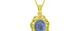 Panchdhatu Ceylon Blue Sapphire Pendant Prime Quality (P5)