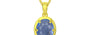 Panchdhatu Ceylon Blue Sapphire Pendant Prime Quality (P8)