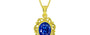 Panchdhatu Ceylon Blue Sapphire Pendant Rare Quality (P5)