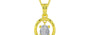 Panchdhatu Ceylon White Sapphire Pendant Fine Quality (P2)