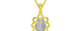Panchdhatu Ceylon White Sapphire Pendant Fine Quality (P3)