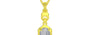 Panchdhatu Ceylon White Sapphire Pendant Fine Quality (P6)