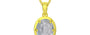 Panchdhatu Ceylon White Sapphire Pendant Fine Quality (P8)
