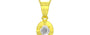 Panchdhatu Ceylon White Sapphire Pendant Limited Quality (P11)