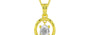 Panchdhatu Ceylon White Sapphire Pendant Limited Quality (P2)