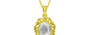 Panchdhatu Ceylon White Sapphire Pendant Limited Quality (P5)