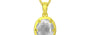 Panchdhatu Ceylon White Sapphire Pendant Limited Quality (P8)