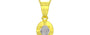 Panchdhatu Ceylon White Sapphire Pendant Prime Quality (P11)