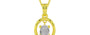 Panchdhatu Ceylon White Sapphire Pendant Prime Quality (P2)