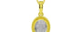 Panchdhatu Ceylon White Sapphire Pendant Prime Quality (P7)