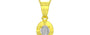 Panchdhatu Ceylon White Sapphire Pendant Rare Quality (P11)