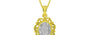 Panchdhatu Ceylon White Sapphire Pendant Rare Quality (P5)
