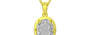 Panchdhatu Ceylon White Sapphire Pendant Rare Quality (P8)