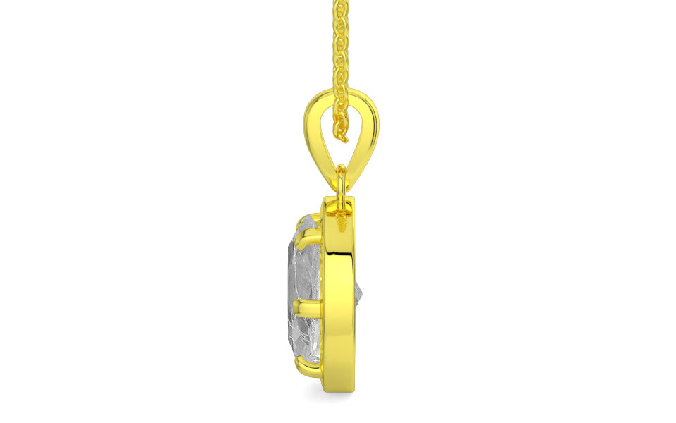 Panchdhatu Ceylon White Sapphire Pendant Rare Quality (P8)