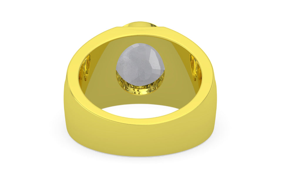 Panchdhatu Ceylon White Sapphire Ring Fine Quality (R1)