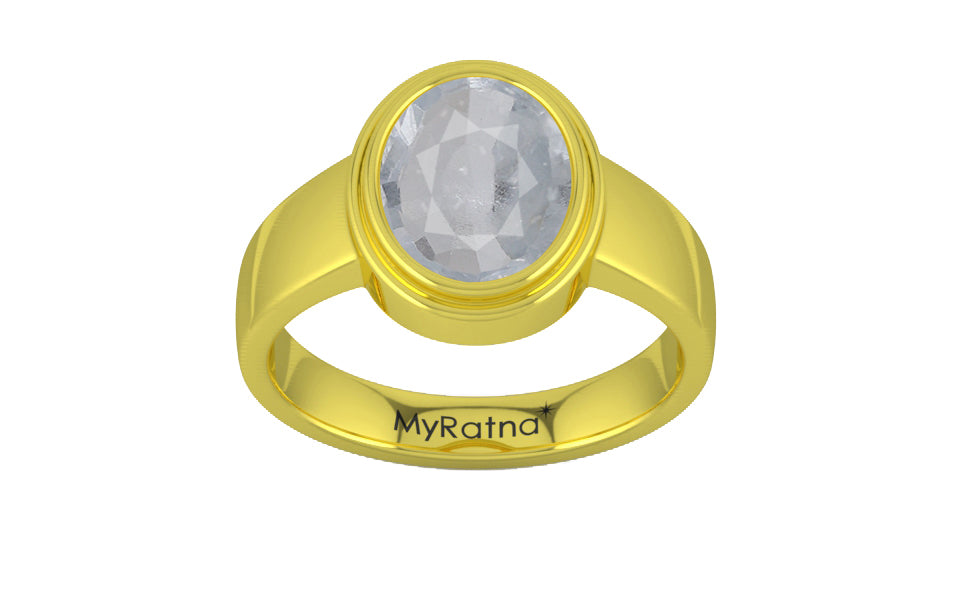 Panchdhatu Ceylon White Sapphire Ring Fine Quality (R3)