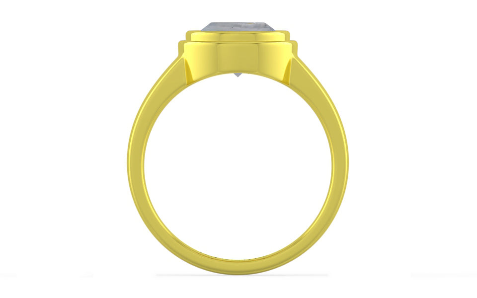 Panchdhatu Ceylon White Sapphire Ring Fine Quality (R3)