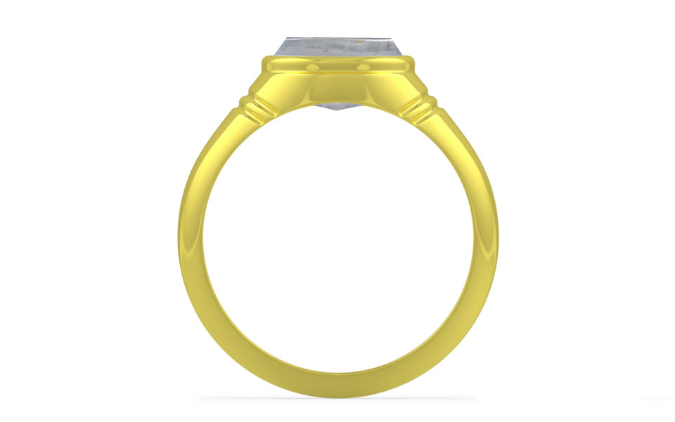 Panchdhatu Ceylon White Sapphire Ring Fine Quality (R7)