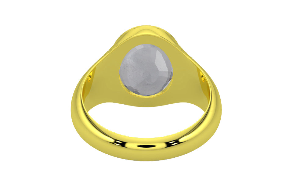 Panchdhatu Ceylon White Sapphire Ring Fine Quality (R7)