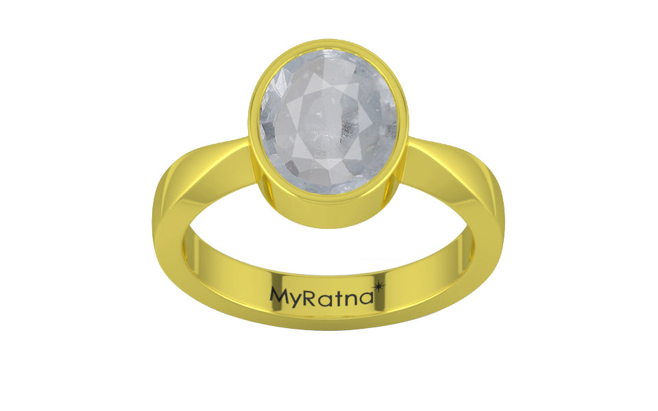 Panchdhatu Ceylon White Sapphire Ring Fine Quality (R9)