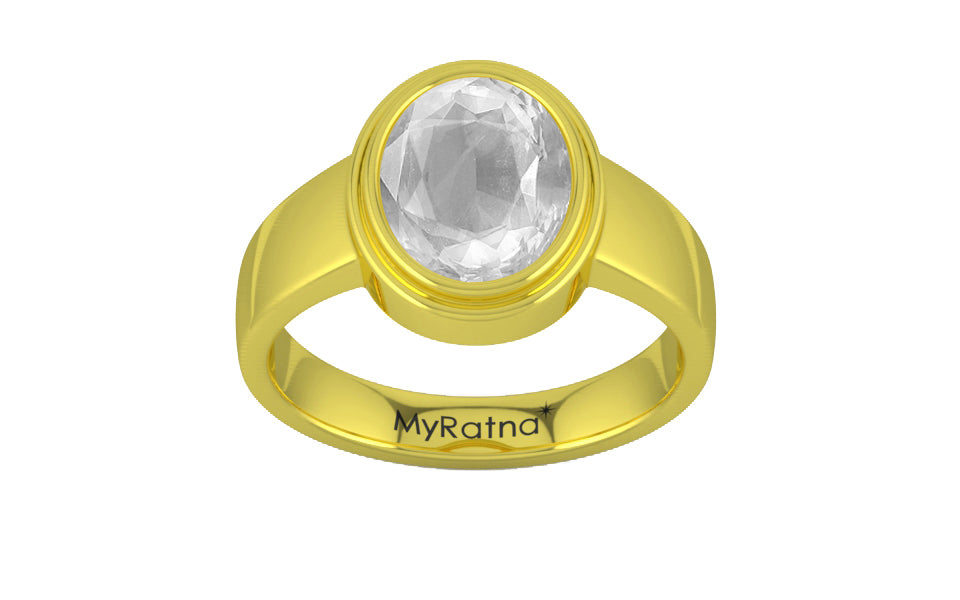 Panchdhatu Ceylon White Sapphire Ring Limited Quality (R3)