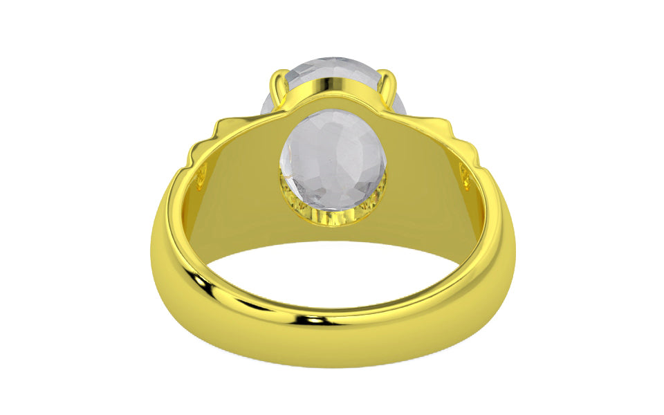 Panchdhatu Ceylon White Sapphire Ring Limited Quality (R4)