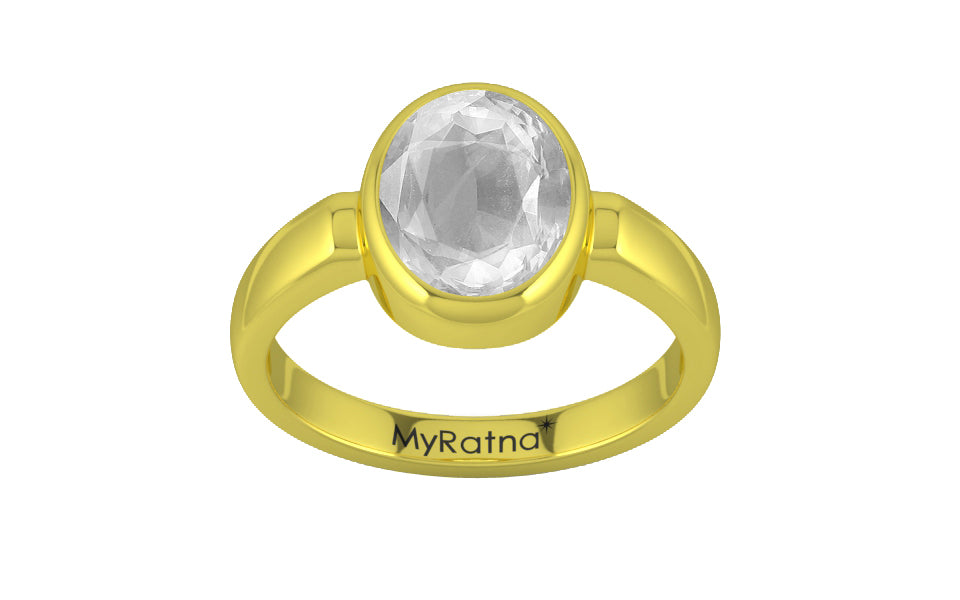 Panchdhatu Ceylon White Sapphire Ring Limited Quality (R6)
