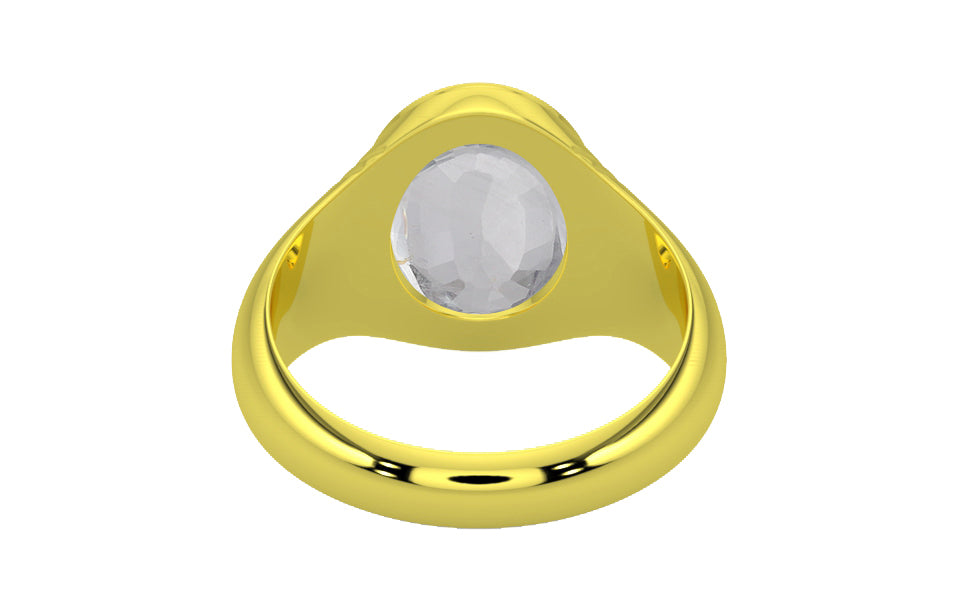 Panchdhatu Ceylon White Sapphire Ring Limited Quality (R7)