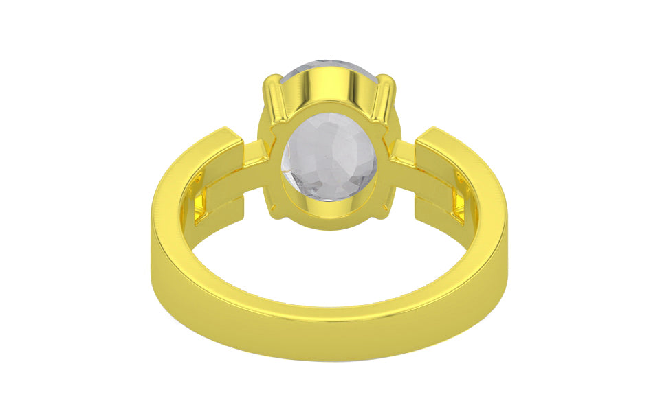 Panchdhatu Ceylon White Sapphire Ring Limited Quality (R8)