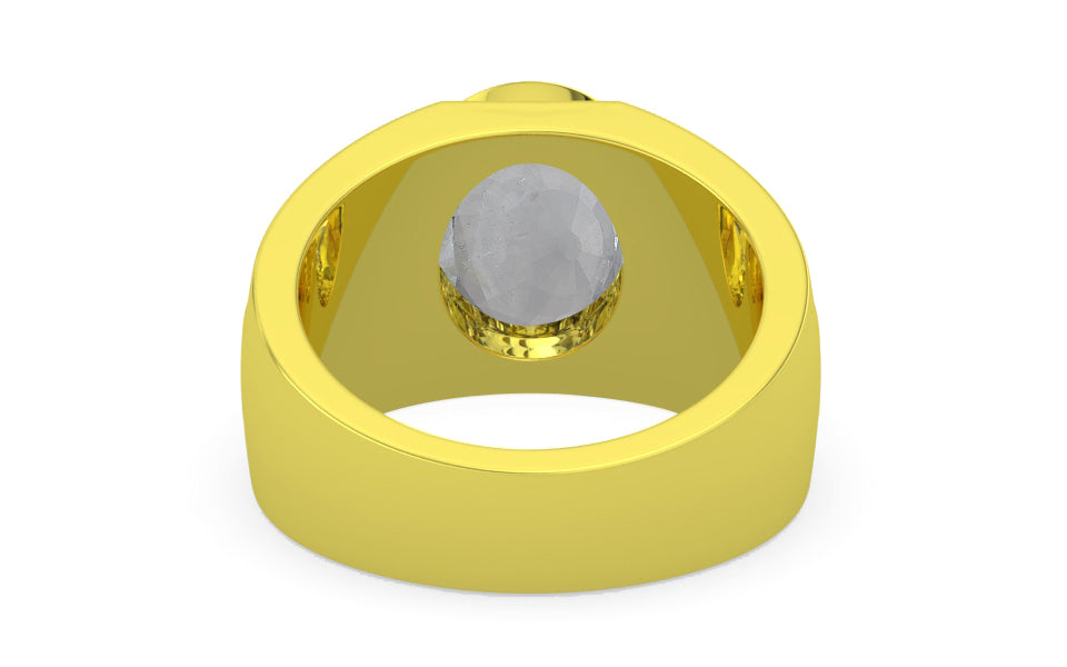 Panchdhatu Ceylon White Sapphire Ring Prime Quality (R1)