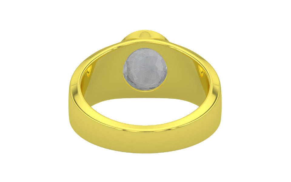 Panchdhatu Ceylon White Sapphire Ring Prime Quality (R10)