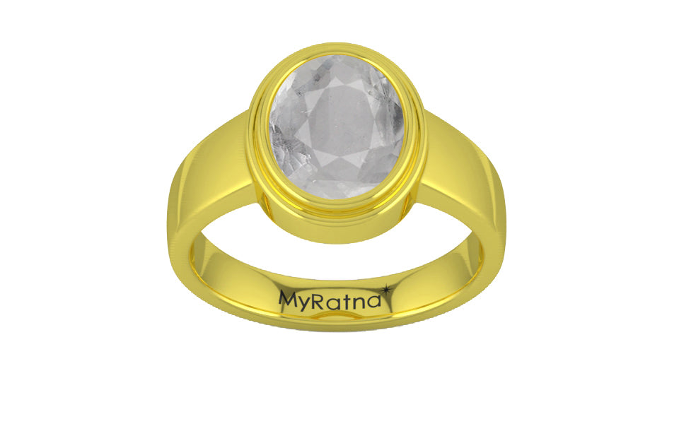 Panchdhatu Ceylon White Sapphire Ring Prime Quality (R3)