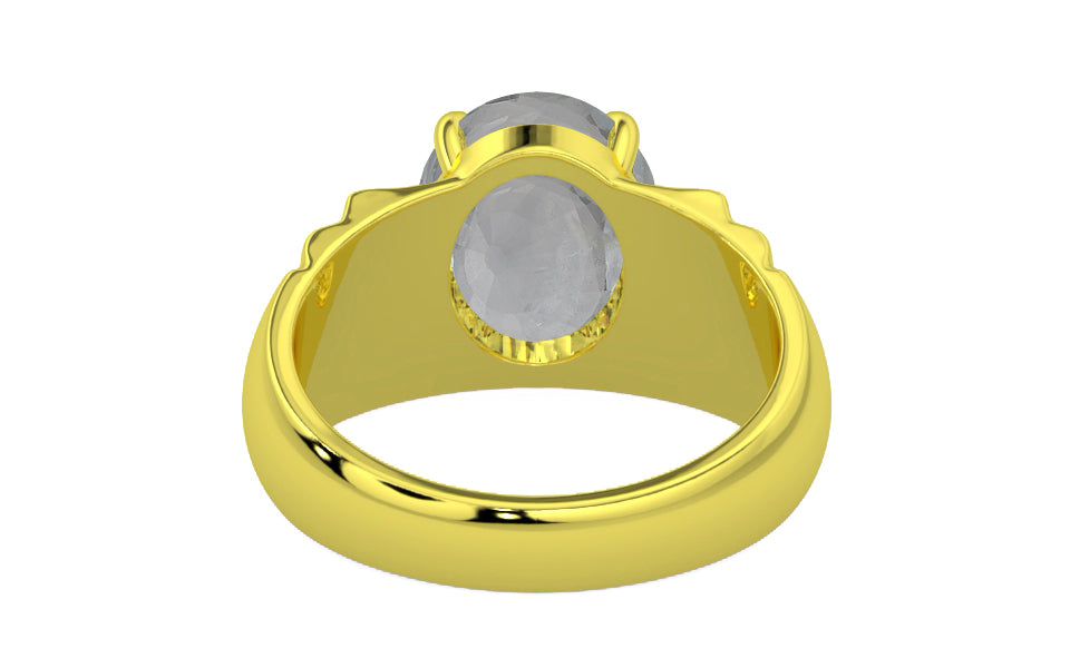 Panchdhatu Ceylon White Sapphire Ring Prime Quality (R4)